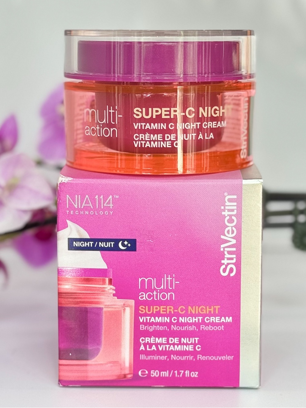StriVectin Super-C Night Vitamin C Night Cream 1.7 oz | New in Box | Brightening